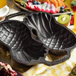Seasoned Cast Iron Pineapple Pan