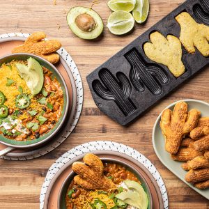 Seasoned Cast Iron Cactus Pan