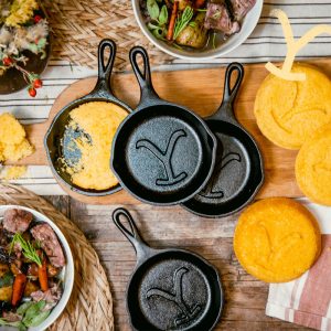 Yellowstone? 5 Inch Seasoned Cast Iron Power Y Mini Skillet