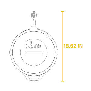 Cast Iron Covered Deep Skillet