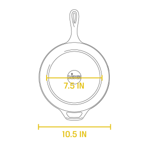Cast Iron Covered Deep Skillet