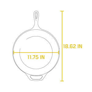 Cast Iron Covered Deep Skillet