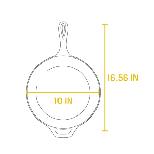 Cast Iron Covered Deep Skillet