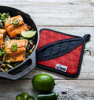 Silicone and Fabric Potholder