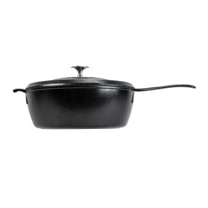 Blacklock 4 Quart Lightweight Cast Iron Deep Skillet With Lid