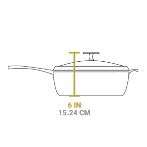 Blacklock 4 Quart Lightweight Cast Iron Deep Skillet With Lid