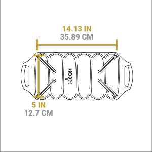 Seasoned Cast Iron Cornstick Pan