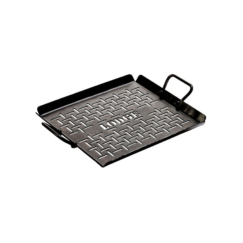 13 x 12 Inch Seasoned Carbon Steel Grilling Basket