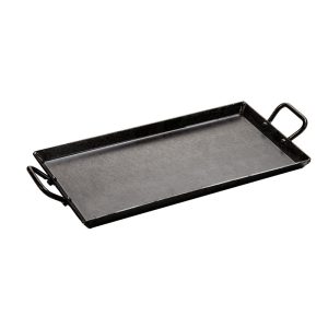 18 x 10 Inch Seasoned Carbon Steel Griddle 