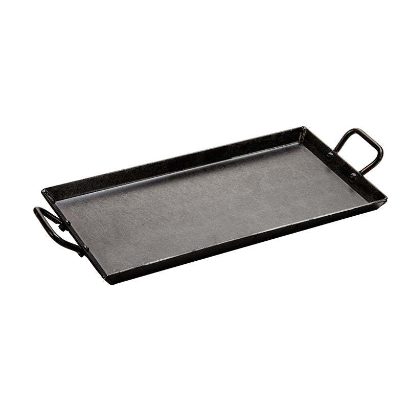 18 x 10 Inch Seasoned Carbon Steel Griddle 