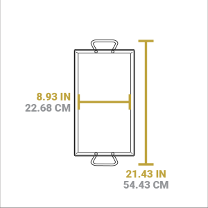 18 x 10 Inch Seasoned Carbon Steel Griddle 