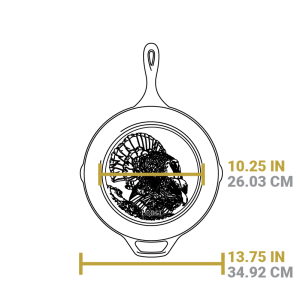 Wildlife Series? 13.25 Inch Cast Iron Turkey Skillet
