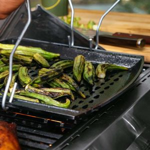 15 x 12 Inch Seasoned Cast Iron Grill Topper