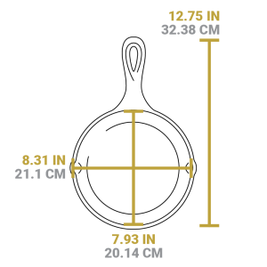 Essential Seasoned Cast Iron Skillet Set