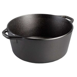 5 Quart Cast Iron Double Dutch Oven