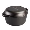 5 Quart Cast Iron Double Dutch Oven