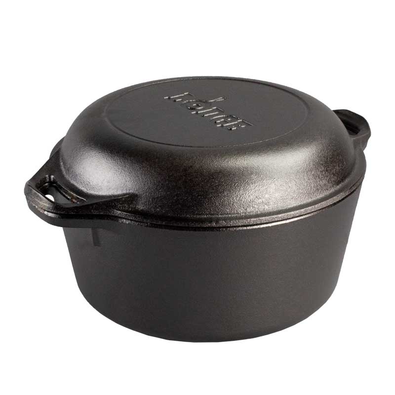 5 Quart Cast Iron Double Dutch Oven