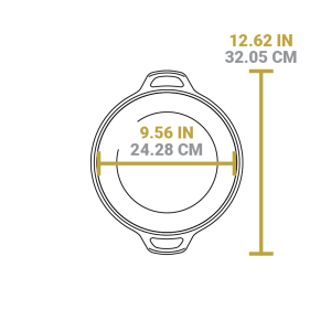 5 Quart Cast Iron Double Dutch Oven
