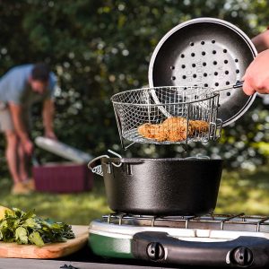 Seasoned Cast Iron Dutch Oven Frying Set