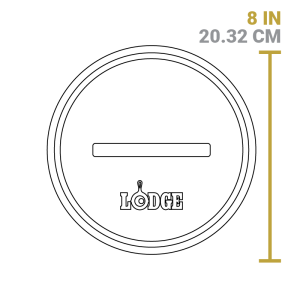 Yellowstone? 8 Inch Round Seasoned Cast Iron Power Y Grill Press