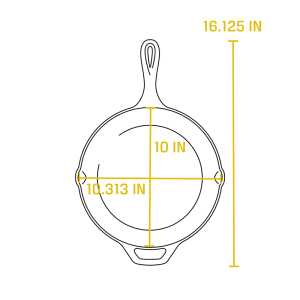 10.25 Inch Seasoned Cast Iron Holiday Truck Skillet