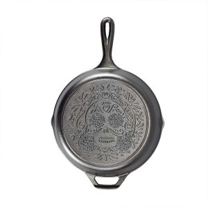 Seasoned Cast Iron Sugar Skull Skillet