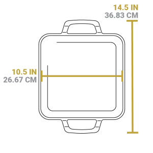 Chef Collection 11 Inch Cast Iron Square Griddle?