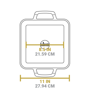 Chef Collection 11 Inch Cast Iron Square Griddle?