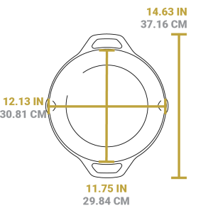 Chef Collection 12 Inch Cast Iron Everyday Pan?