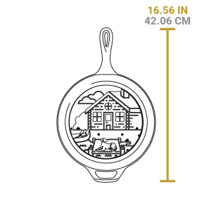 Wanderlust 3.2 Quart Cast Iron Cabin Combo Cooker