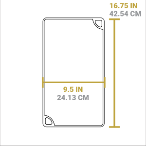 16.75 x 9.5 Inch Double Play Reversible Grill/Griddle