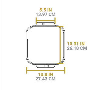 10.5 Inch Single Burner Reversible Grill/Griddle