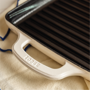 USA Enamel 11 Inch Enameled Cast Iron Grill Pan