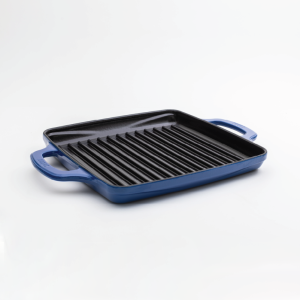 USA Enamel 11 Inch Enameled Cast Iron Grill Pan