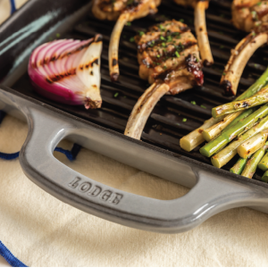 USA Enamel 11 Inch Enameled Cast Iron Grill Pan