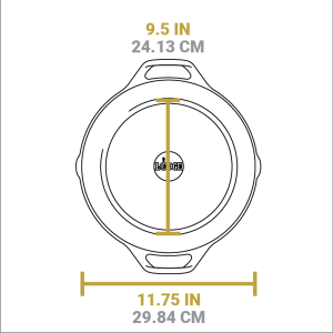 Cast Iron Dual-Handle Pan