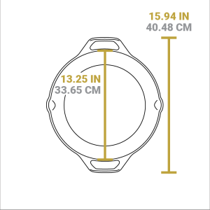 Cast Iron Dual-Handle Pan
