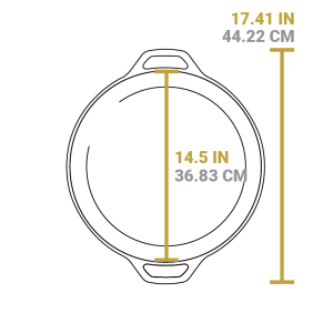 Cast Iron Dual-Handle Pan