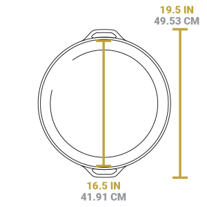 Cast Iron Dual-Handle Pan