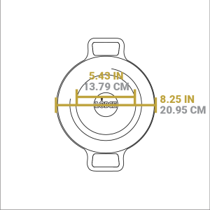 Cast Iron Dual-Handle Pan
