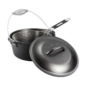 Seasoned Cast Iron Dutch Oven Frying Set