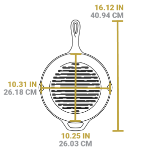 Round Cast Iron Grill Pan