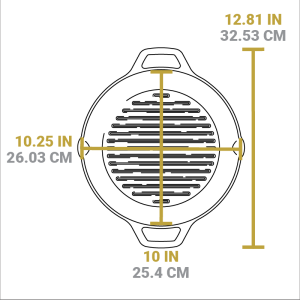 Dual Handle Cast Iron Grill Pan